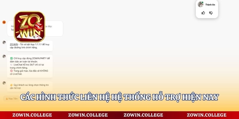 Các hình thức liên hệ hệ thống hỗ trợ hiện nay